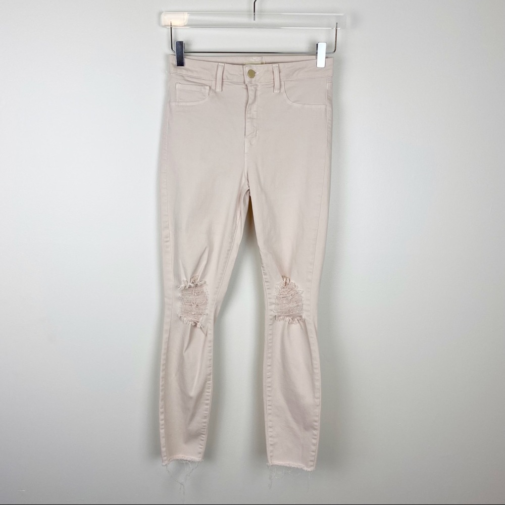 L’Agence Margot High Rise Skinny Jean in Quartz Destruct 28